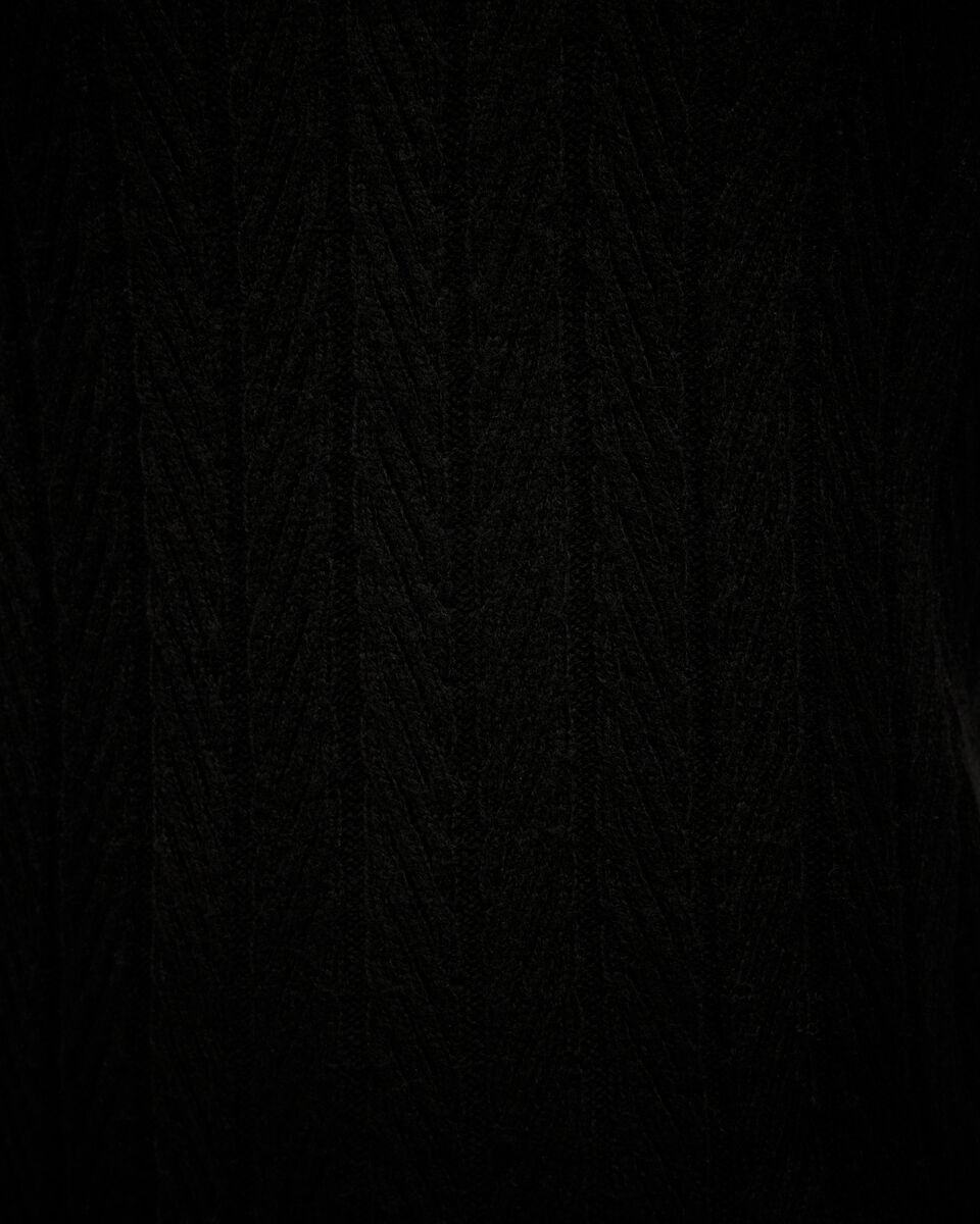 Herringbone Half-Zip Knit, Black Herringbone Half-Zip Knit, Black, hi-res